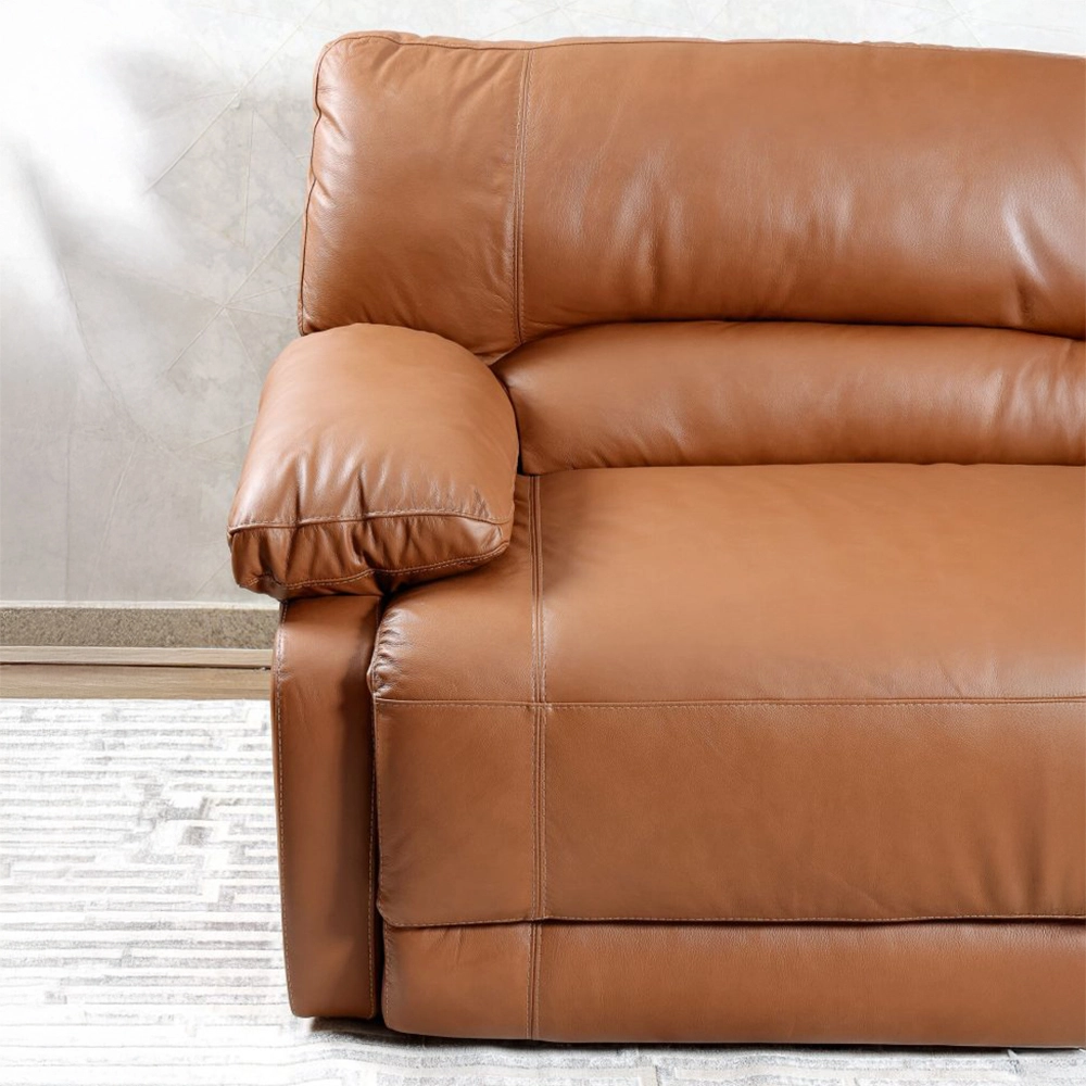 SOFA CINDY ÉLETRICO 3 MOD COURO AMARULA 3,23M07