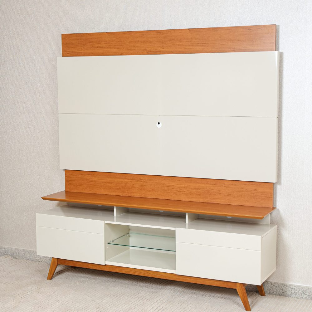 PAINEL COM RACK CLASSIC 1,80M OFF/NATURE