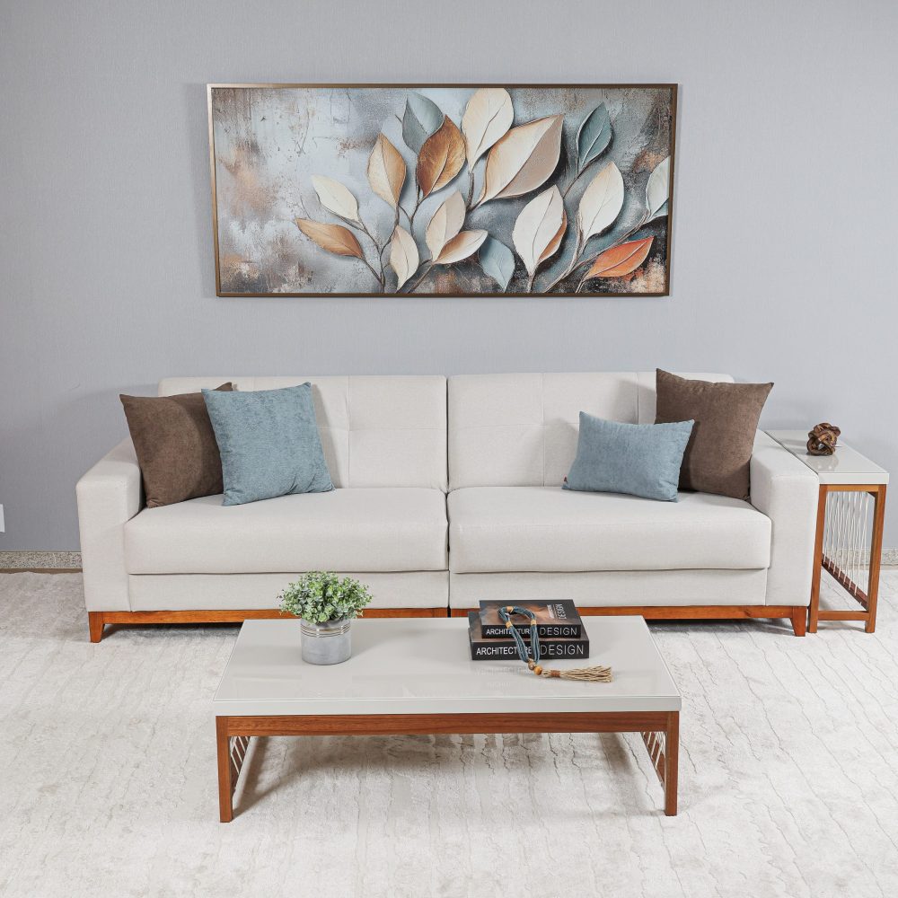 SOFA REF 4219 4 LUG RETO 2,60M BIPARTIDO