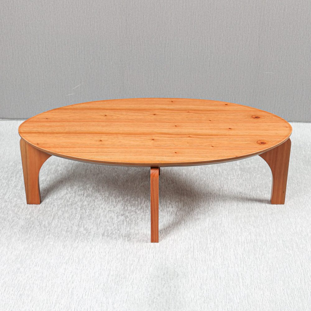 MESA DE CENTRO BRUNA OVAL ALTA CASTANHO