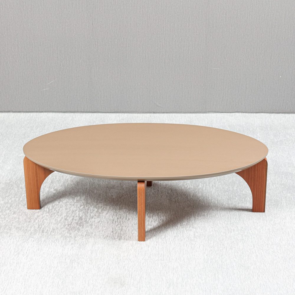 MESA DE CENTRO BRUNA OVAL BAIXA CHAMPAGNE