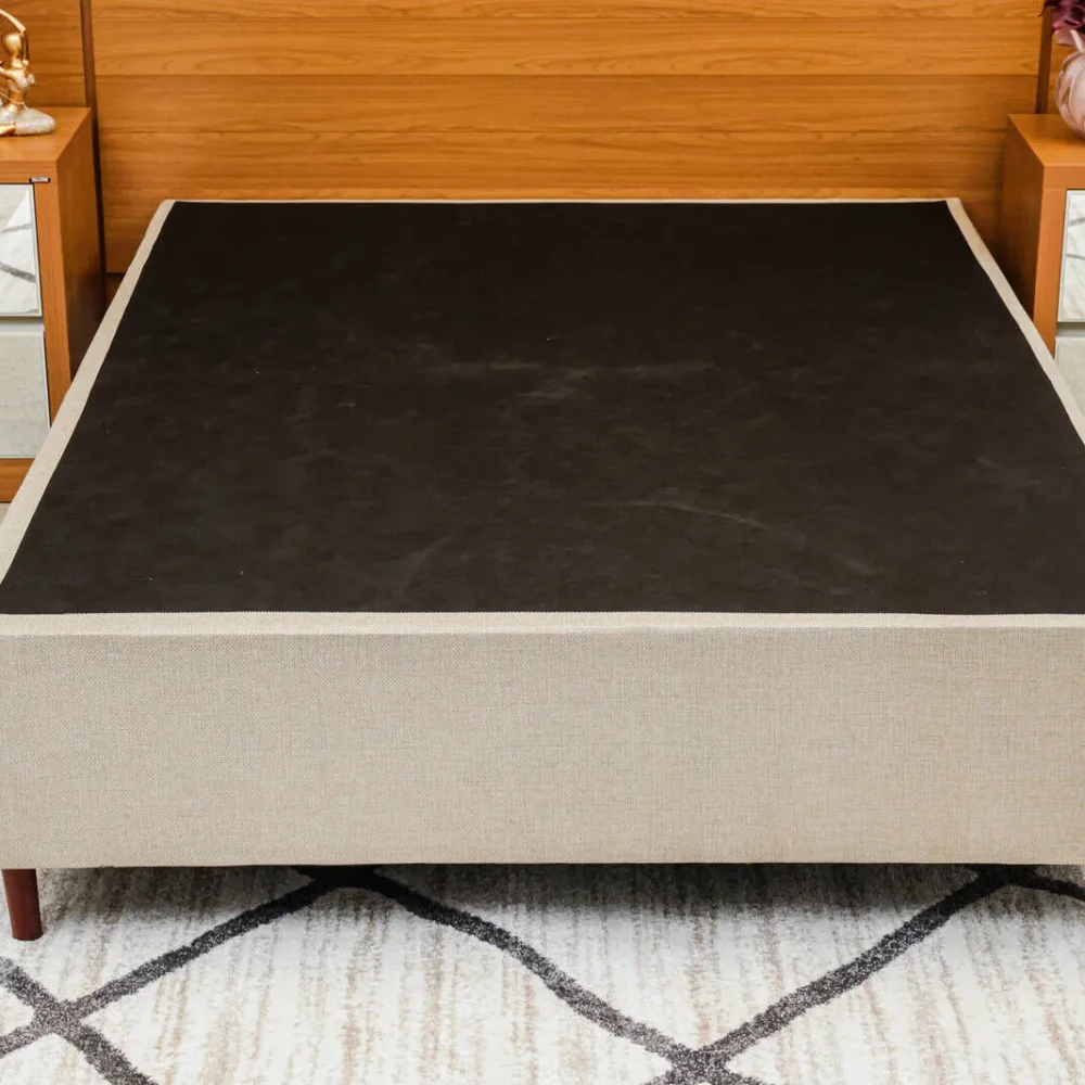 Base Box Casal Confort Império Linho 1,38x1,88