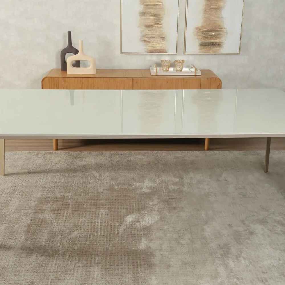 Mesa De Jantar Grazzia 2.40 x 1.20 Off/ Champagne