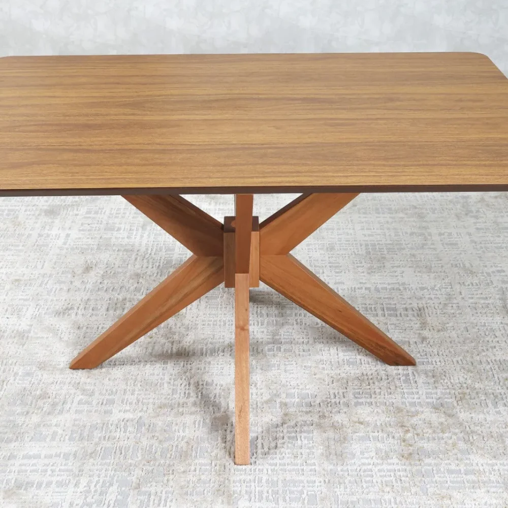 Mesa de Jantar Turim 1,36 x 0,90 Jequitiba / Castanho