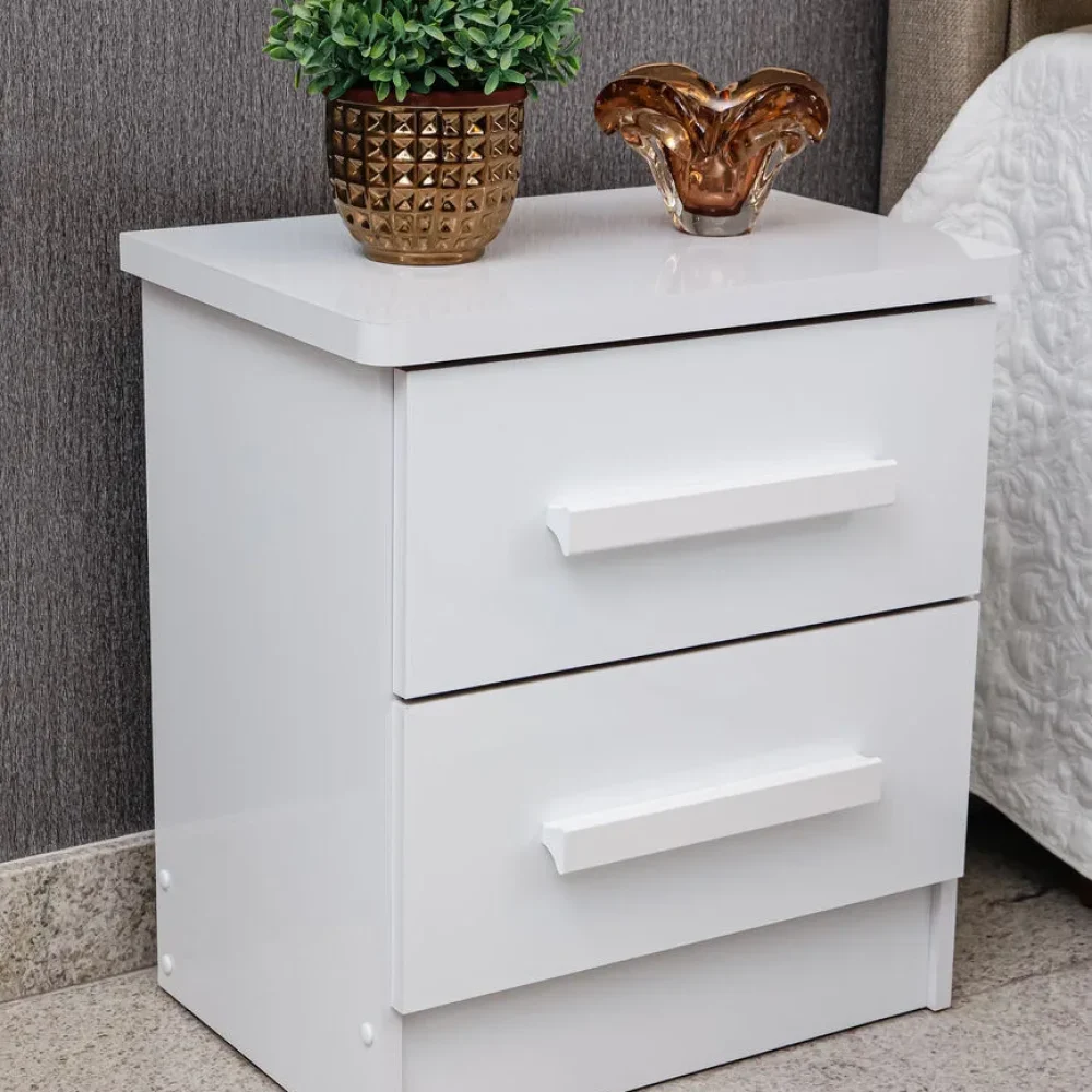 Mesa de Cabeceira New Athos Branco